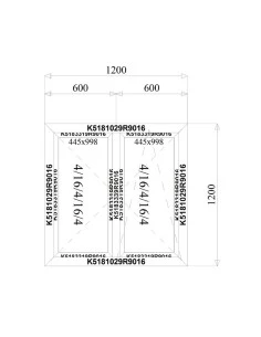 Aluminium Fenster 1200 x 1200 mm MB-79N Dreh | Dreh-Kipp 2