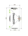 Aluminium Tür Brandschutztür 1060 x 2100 mm MB-60E EI T30