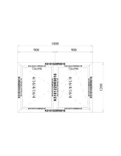 Aluminium Fenster 1800 x 1200 mm MB-79N Dreh | Dreh-Kipp 2