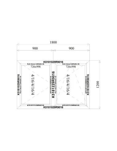 Aluminium Fenster 1800 x 1200 mm MB-79N Dreh | Dreh-Kipp