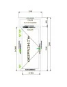 Aluminium Tür Brandschutztür 1100 x 2500 mm MB-78EI T60