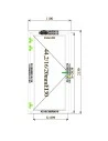 Aluminium Tür Brandschutztür 1100 x 2130 mm MB-78EI T30