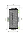 Aluminium Tür Brandschutztür 1225 x 2220 mm MB-78EI T60