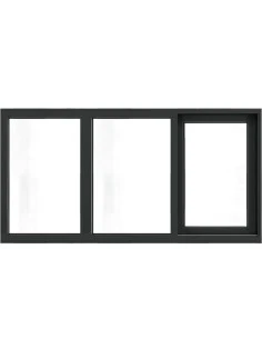Aluminium Schiebefenster 2340 x 1200 mm MB-77HS