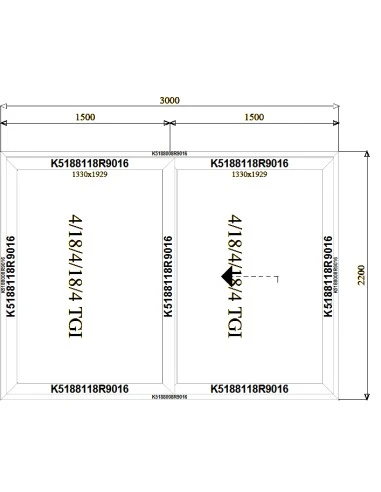 Aluminium Hebe-Schiebetüren Terrassentür 3000 x 2200 mm MB-77HS | Bodentiefe Fenster