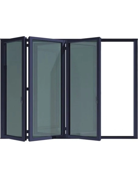 Aluminium Falttür Balkontür Terrassentür 3000 x 2200mm | Bodentiefe Fenster
