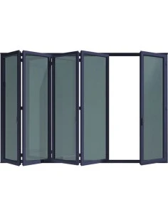 Aluminium Falttür Balkonür Terrassentür 4000 x 2000 mm | Bodentiefe Fenster