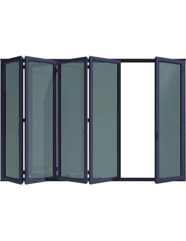 Aluminium Falttür Balkonür Terrassentür 4000 x 2000 mm | Bodentiefe Fenster