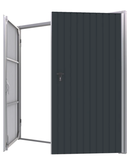 Drehtor Stahl Garagentor Zweiflügeltor Doppelflügeltor 200 x 260 cm