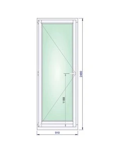 Holzfenster 910 x 2480 mm Meranti kantelholz Dreh