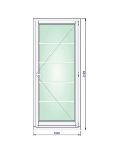 Holzfenster 1040 x 2450 mm Kiefer keilgezinkt Dreh