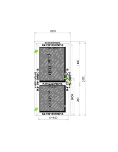 Aluminium Tür 1020 x 2080 mm MB-45 2