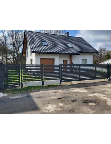 Modern Stahl Gartentor Flügeltor BR.11