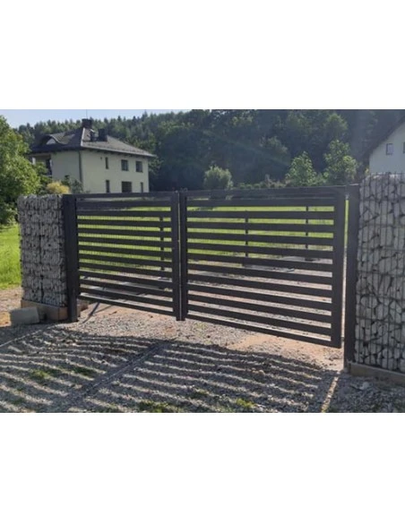 Modern Stahl Gartentor Flügeltor BR.11