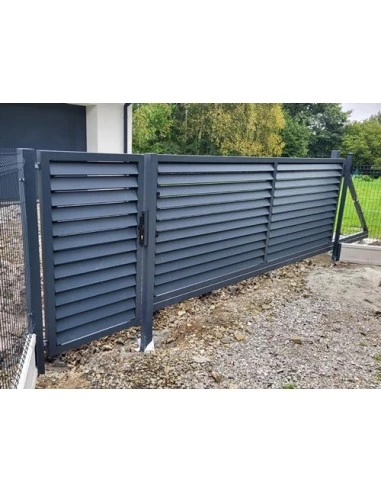 Modern Stahl Gartentor Flügeltor BR.12