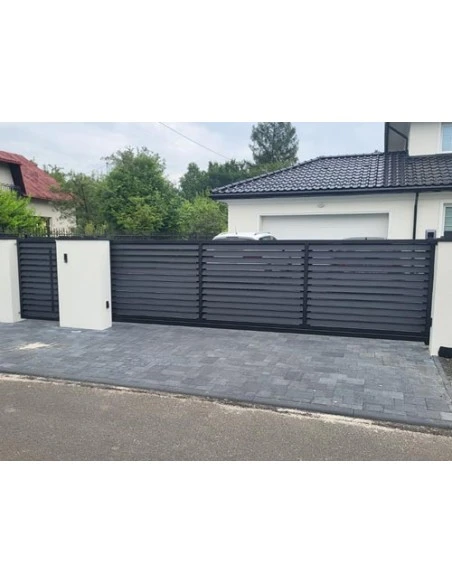 Modern Stahl Gartentor Flügeltor BR.12