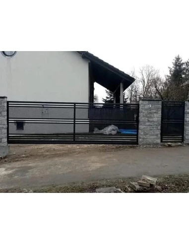 Modern Stahl Drehtor Einfahrtstor BR.19