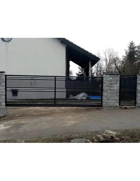 Modern Stahl Drehtor Einfahrtstor BR.19