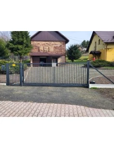 Modern Stahl Gartentor Flügeltor BR.23 2