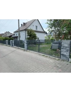 Modern Stahl Gartentor Flügeltor BR.27 2