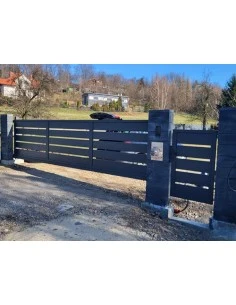 Modern Stahl Drehtor Einfahrtstor BR.32 2