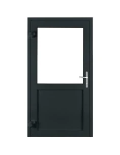 Aluminium Tür mit Sicherheitsglasplatte 1150 x 2100 mm MB-70