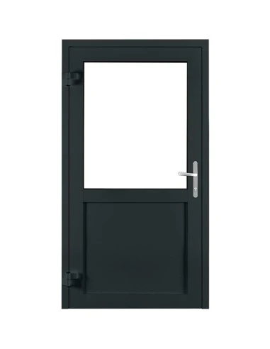 Aluminium Tür mit Sicherheitsglasplatte 1150 x 2100 mm MB-70