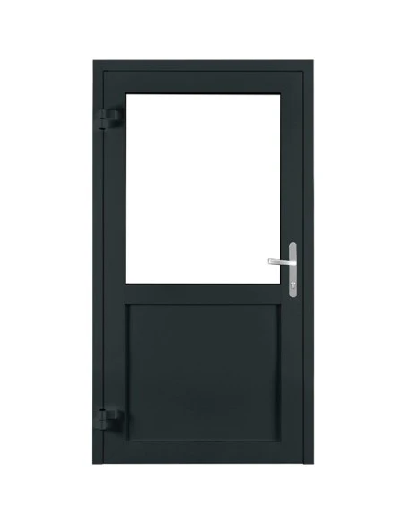 Aluminium Tür mit Sicherheitsglasplatte 1150 x 2100 mm MB-70