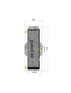 Aluminium Tür Paneel 880 x 2140 mm MB-70 2