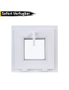 Kunststofffenster PVC 410 x 410 mm Kipp Weiß - Sofort verfügbar