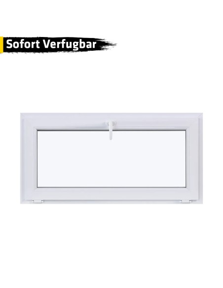 Kunststofffenster PVC 1200 x 600 mm Kipp Weiß - Sofort verfügbar