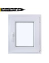 Kunststofffenster PVC 500 x 600 mm Dreh/Kipp Weiß - Sofort verfügbar