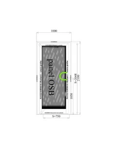 Aluminium Tür Paneel 1000 x 2100 mm MB-45 2