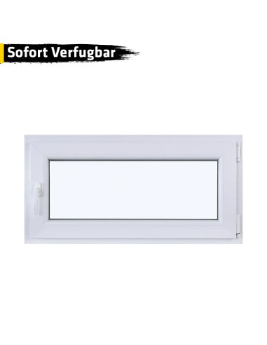 Kunststofffenster PVC 1000 x 510 mm Dreh/Kipp Weiß - Sofort verfügbar