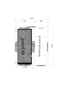 Aluminium Tür 1920 x 2290 mm MB-70 2