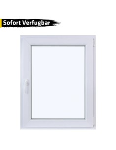 Kunststofffenster PVC 800 x 1000 mm Dreh/Kipp Weiß - Sofort verfügbar