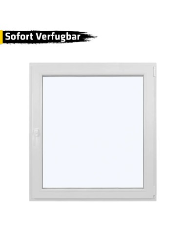 Kunststofffenster PVC 1100 x 1200 mm Dreh/Kipp Weiß - Sofort verfügbar