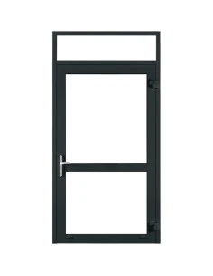 Aluminium Tür mit Oberlicht 1270 x 2500 mm MB-70