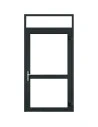 Aluminium Tür mit Oberlicht 1270 x 2500 mm MB-70