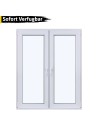 Doppelflügel Kunststofffenster PVC 1165 x 1435 mm Dreh/Kipp Weiß - Sofort verfügbar