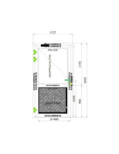 Aluminium Tür Brandschutztür 1122 x 2092 mm MB-78EI T60 2