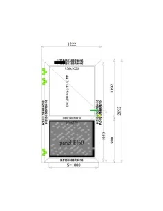 Aluminium Tür Brandschutztür 1222 x 2092 mm MB-78EI T60 2