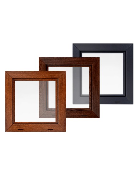 Kellerfenster Garagenfenster Stallfenster Kunststofffenster 800 x 700 mm - EKO