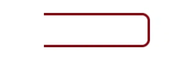 Schema einer Fensterbankkante mit Soft-Profil (leicht abgerundete Vorderkante).