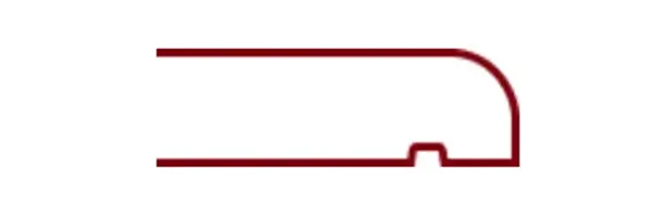 Schema einer Fensterbank mit integrierter Tropfkante zur Ableitung von Regenwasser.