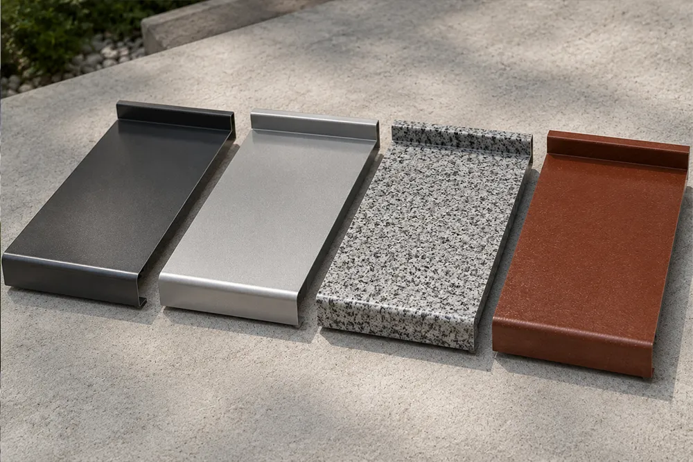 Außenfensterbänke aus Stahl, Aluminium, Granit und Keramik im Materialvergleich